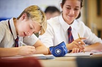 Students in a maths lesson